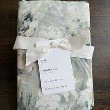 POTTERY BARN GIVERNY FLEUR ORGANIC PERCALE SH...