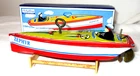 SCHYLLING TIN WIND UP ZEPHYR SPEED BOAT MIB