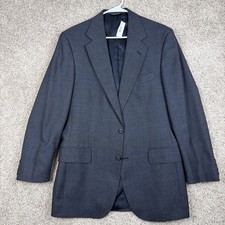 Polo University Club by Ralph Lauren Men's Charcoal Pinstripe Wool Blazer Jacket