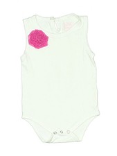Ruffly Rumps by RuffleButts Girls Green Short Sleeve Bodysuit 18-24 Months