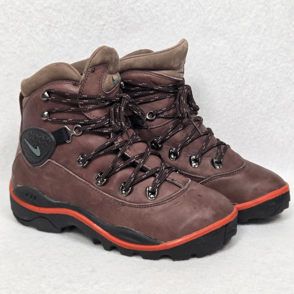 Vtg Nike ACG Zoom Air Hiking Boots Mens 8.5 Brown Leather Vintage Rugged Y2K Nike ACG Brown Leather Upper Boots for Men | eBay main image 3