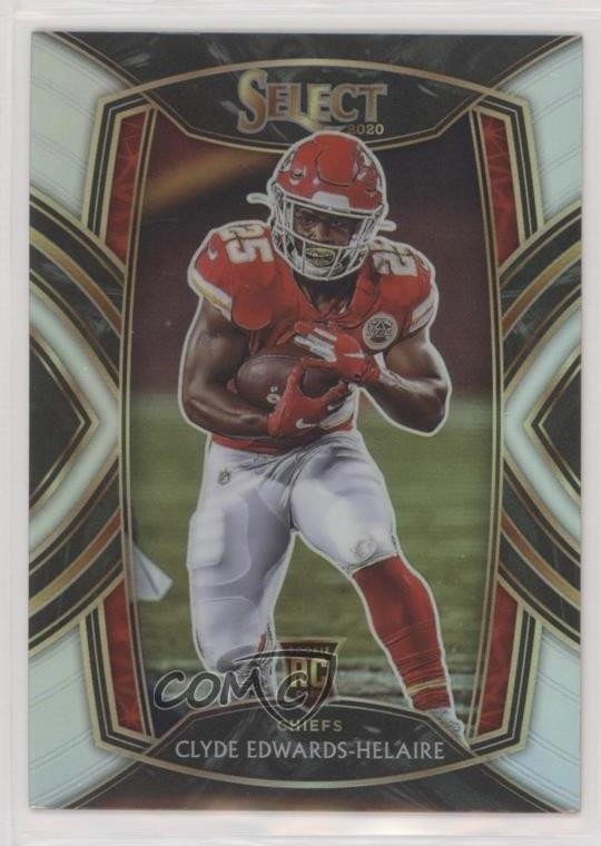 2020 Panini Select Club Level Silver Prizm Clyde Edwards-Helaire Rookie RC uk2