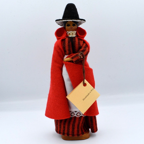 Vintage doll: Cillacraft Fishguard Lady Wales - handmade wooden doll