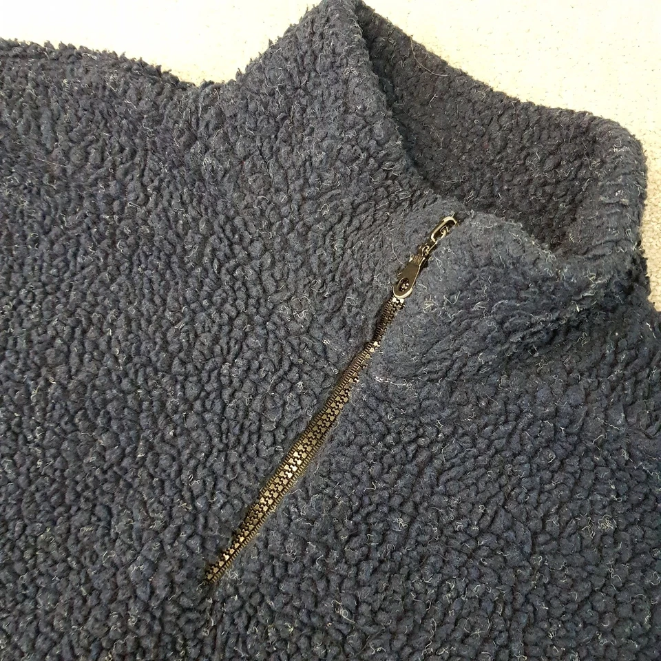 Suéter Jersey Vintage Rockport 1/4 Cremallera Polar XL Azul Marino Bandera de EE. UU. Años 90 Y2K Foto 4 de 4