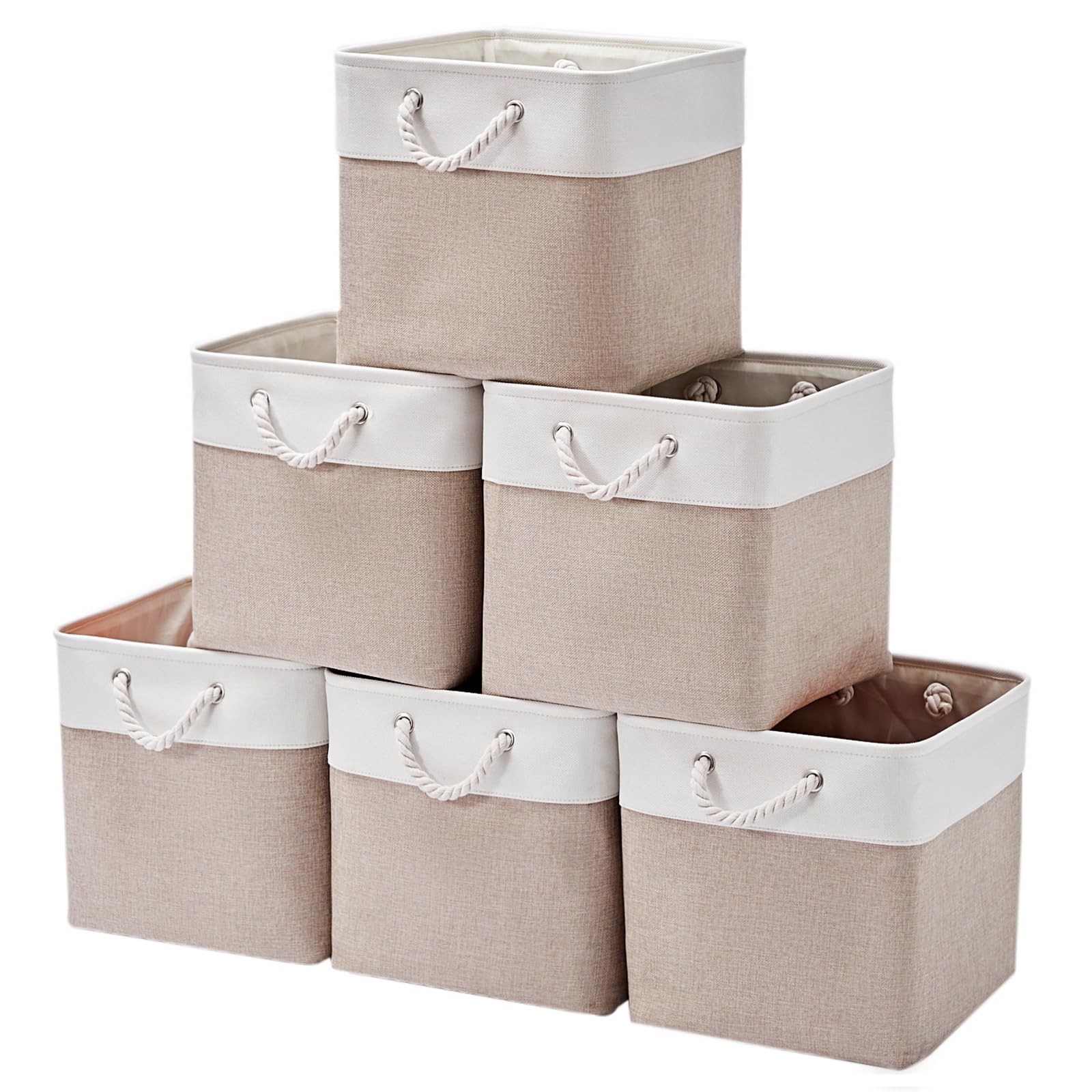 13-Pack 13-Inch Foldable Fabric Storage Cubes for Shelves & Organizing