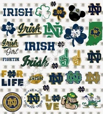 Notre Dame Waterslide Nail Decals Set Of 50 Bonus Instructions