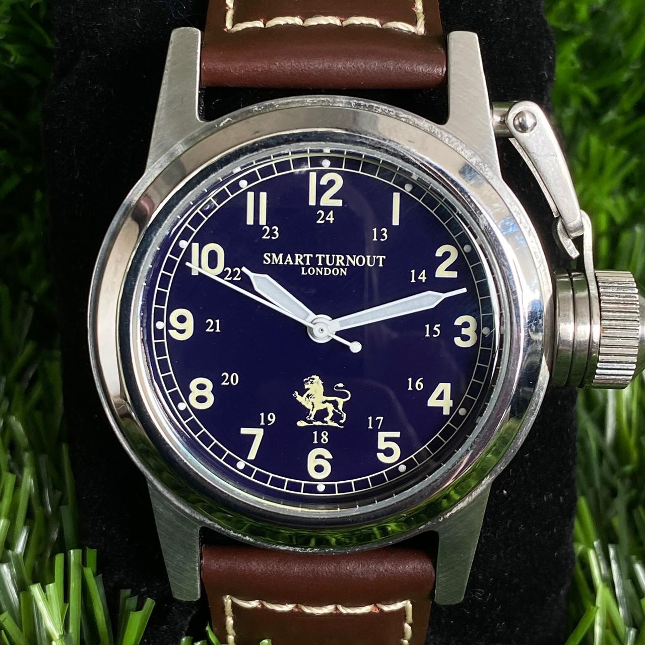 Rare Smart Turnout London SMTW-003 Quartz Blue Dial Military Index 90s Vintage