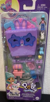 Polly Pocket Bunny Carnival Compact Doll Playset w/ Accessories & Figures