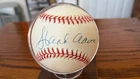 Hank Aaron autographed baseball