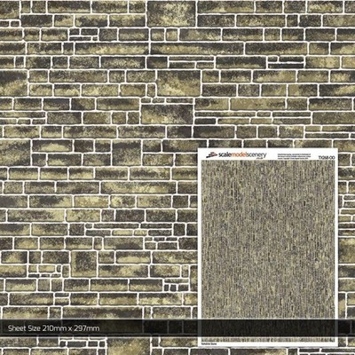 OO/HO Yorkshire Stone Texture Paper (5 sheets) TX268