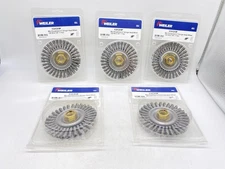 Weiler 13131P Mini Roughneck  4" Stringer Bead Wire Wheel .020 Steel Wire 5 pk.