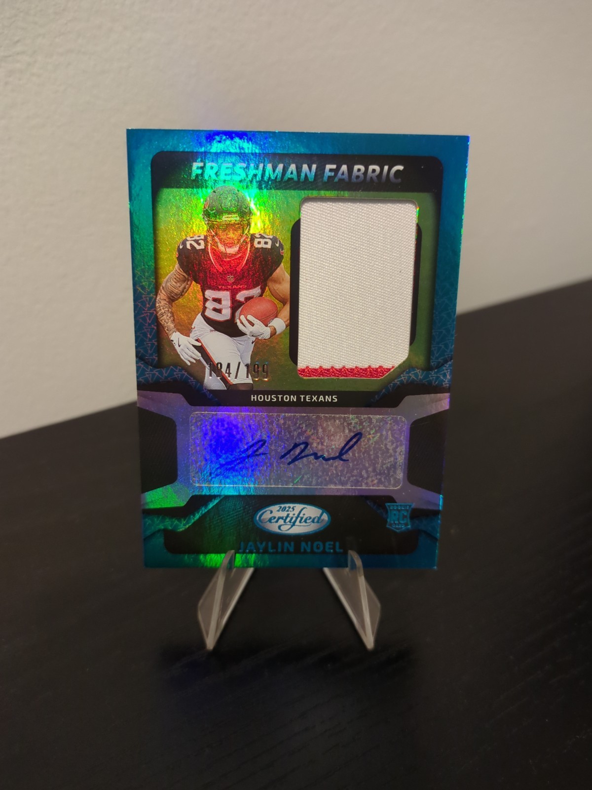 2025 Panini Certified Jaylin Noel Freshman Fabric RPA Patch Auto /199 RC Texans