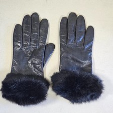 Vintage Wilson Women Leather Gloves Fur Lined Small