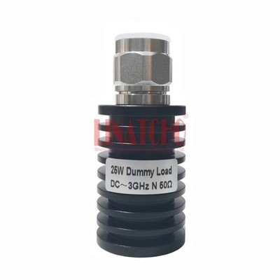 50ohm N Male Coaxial Heat Sink Dummy Load Termination 25W DC-3GHz Telecom Part