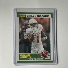 2024 Panini Score Rookie Insert Xavier Worthy Chiefs Longhorns #1 Football Card
