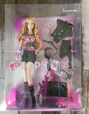 2007 Top Model Summer Barbie Doll M3233 Steffi Face NRFB Mattel