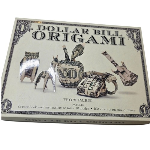 Dollar Bill Origami Kit Won Park 100 Practice Sheets & Money Origami DVD Book G3
