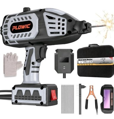 PLOWIC Portable Welding Machine 110V: Handheld Welder with Auto Darkening Gog...