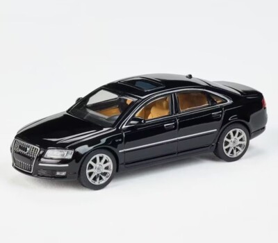 EY Masdi 1:64 Black A8 D3 W12 Luxury Sedan Sports Model Diecast Display Car
