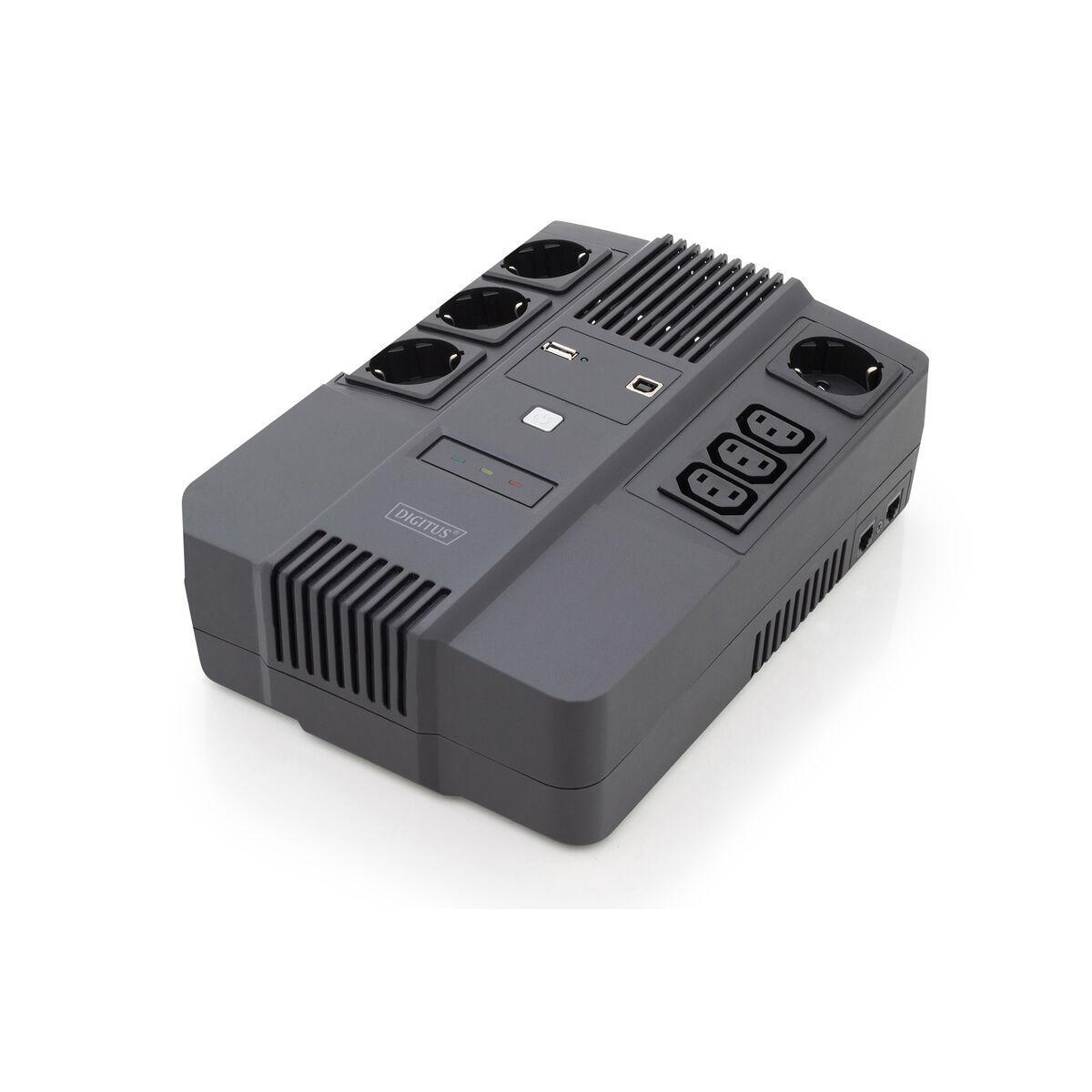 UPS Digitus 600VA/360W All-in-One | Protezione AVR e 7 Prese AC