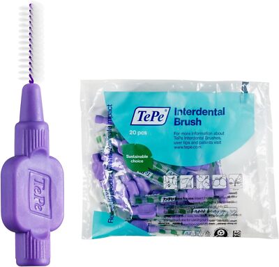 TePe Interdental Brush, Original, Red, 0.5 mm/ISO 2, 20pcs, plaque removal