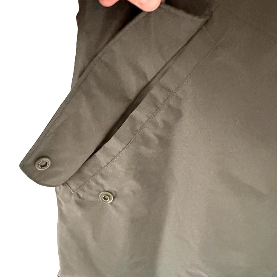 Impermeable Prana Verde Gris Southbounder Mezcla de Nailon Cremallera Con Capucha Talla XS Foto 3 de 4