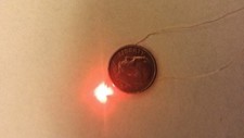 5 Tiny Red Flashing Smd Leds W 7 Pre-wired Leads - Police Emergency Etc