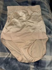 VTG Sweet Nothings Maidenform Nude M High Waist Brief Panties Shapewear Girdle