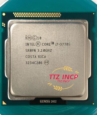 Intel Core i7-3770S SR0PN 3.10GHz 8MB Quad Core LGA 1155 Game Processor CPU 65W