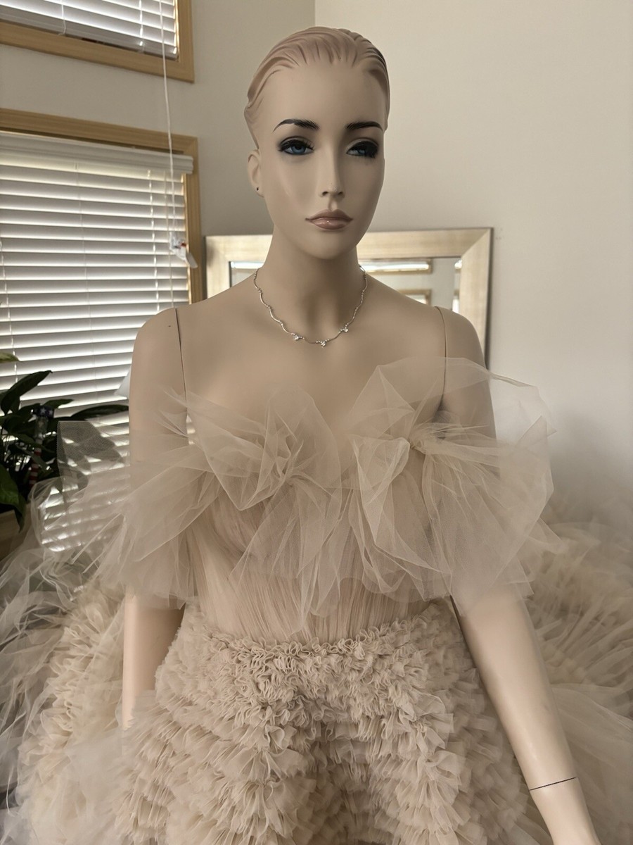 Zuhair MuradRuffled Tulle Wedding Dress Size 7 | eBay