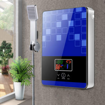 6.5KW Digital Elektrisch Durchlauferhitzer Tankless Bad Dusche Warmwasser  Satz | eBay
