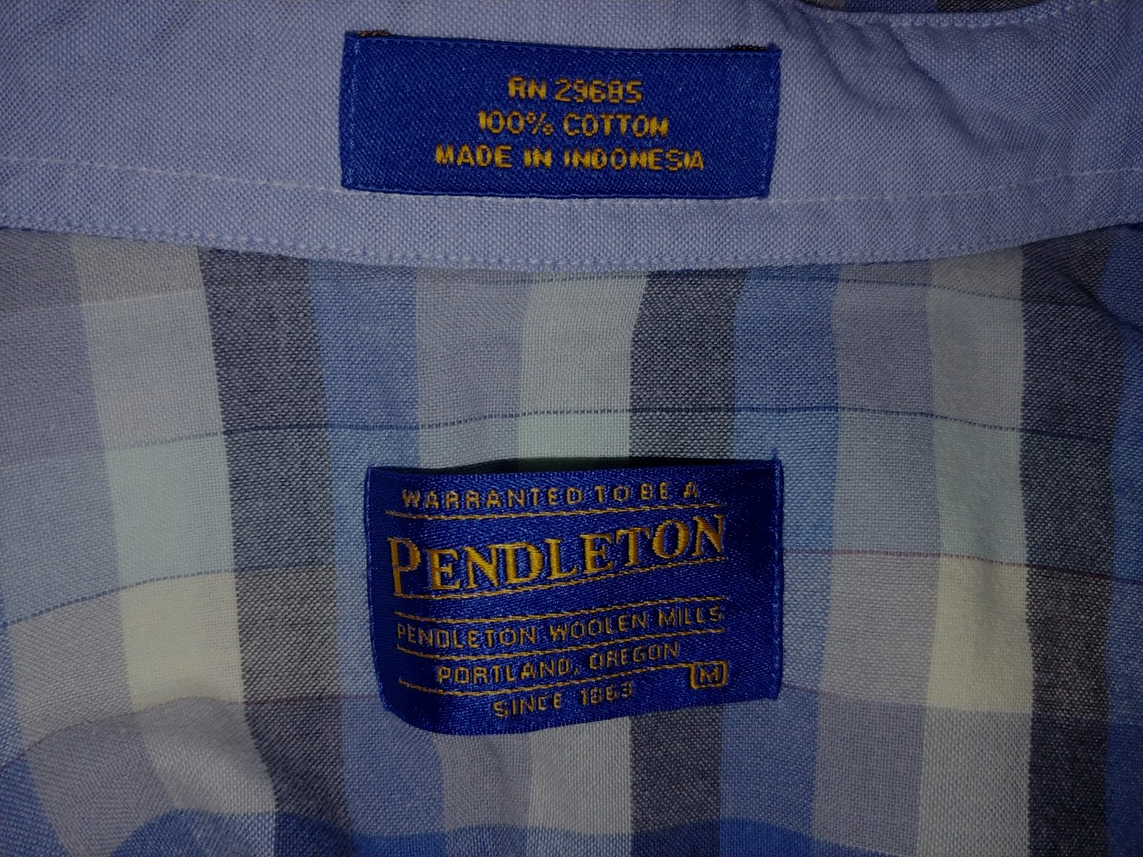 PENDLETON MEN'S SS PLAID BUTTON-DOWN 100% COTTON … - image 3