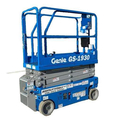 2013 GENIE GS1930 19' ELECTRIC SCISSOR DRIVABLE MAN PLATFORM LIFT