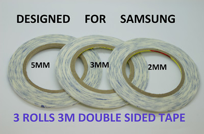 3M DOPPELSEITIGES BAND FÜR HANDY REPARATUR, 3 STÜCK 2 MM, 3 MM, 5 MM, TRANSPARENT