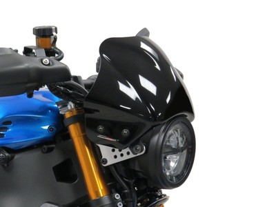 Tomahawk Verkleidung Display Front Windschutzabdeckung Yamaha XSR900 2022-2023 GLÄNZEND SCHWARZ