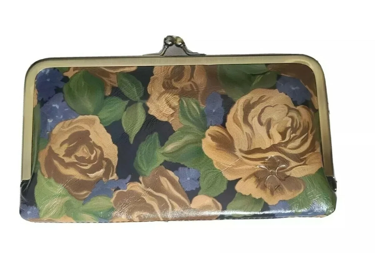 Patricia Nash Everly Leather Frame Wallet-Blue Sky Rose-NWT-$119.00 | eBay