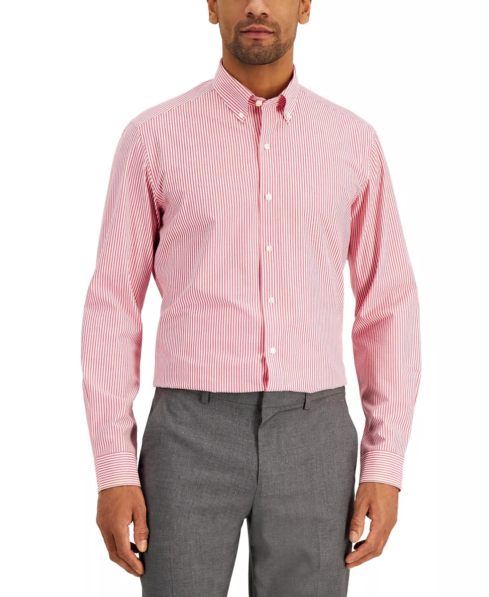 Club Room Red Striped Dress Shirts for Men for sale | eBay