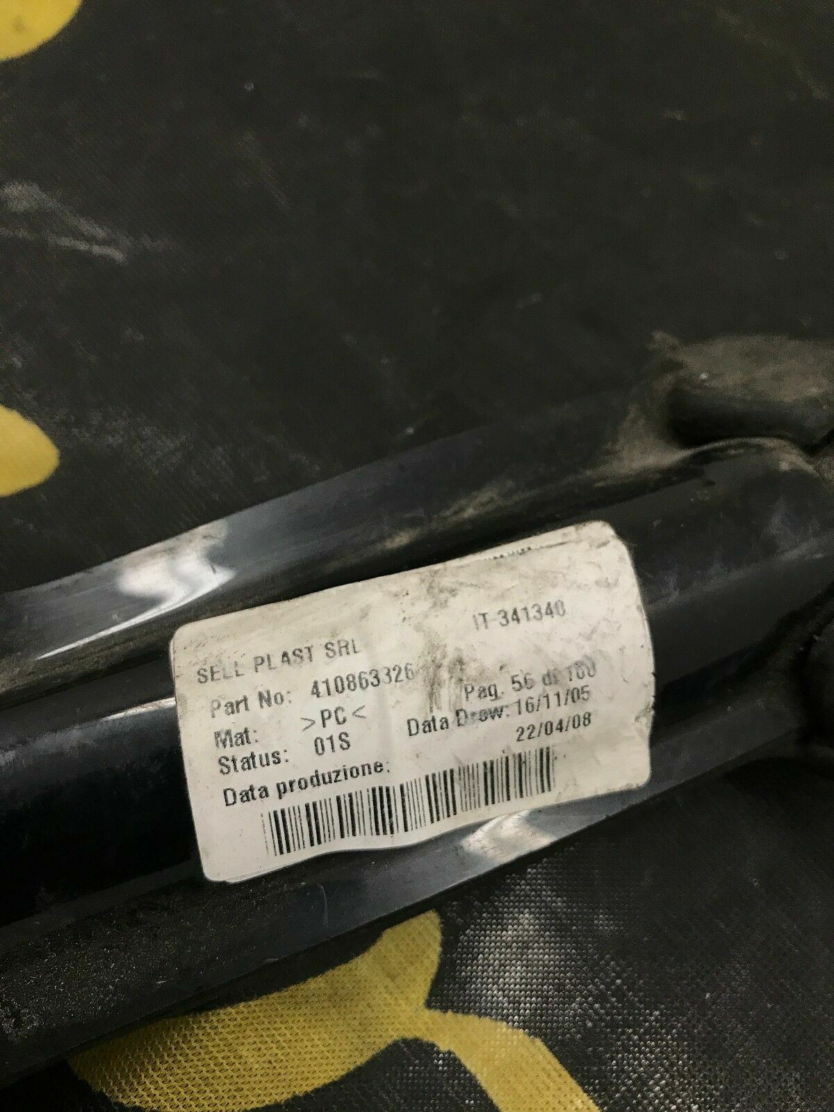 LAMBORGHINI MURCIELAGO LP640 AIR CONVEYOR DUCT LINE OEM 410863326 