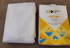 California Design Den 400 Thread Count 1 Fitted Sheet Queen Cotton Sateen White