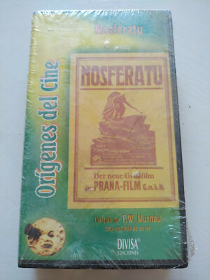 NOSFERATU 1922 F W MURNAU MAX SCHRECK - VHS CINTA VOZ CASTELLANO Nueva 3T