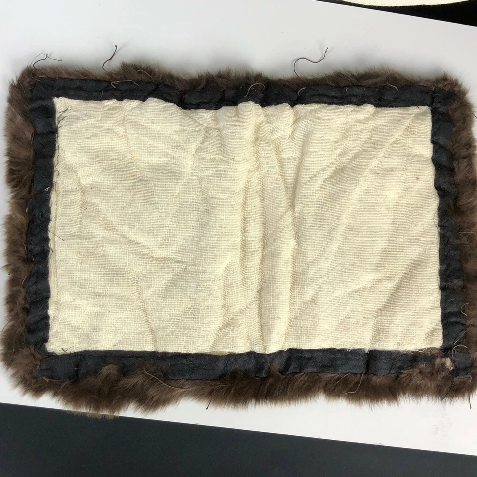 Antique TRUE Vintage Rabbit Fur Collar &Bonus BEAUTIFUL Brown Womens 20s 30s 40s - Image 4 of 4