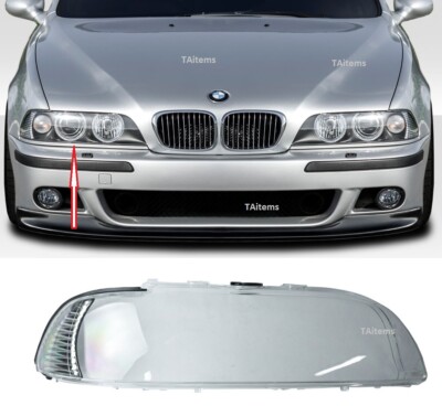 RECHTS SCHEINWERFER LAMPE GLAS LINSE ABDECKUNG LAMPENSCHIRM FÜR BMW 5ER E39 2...