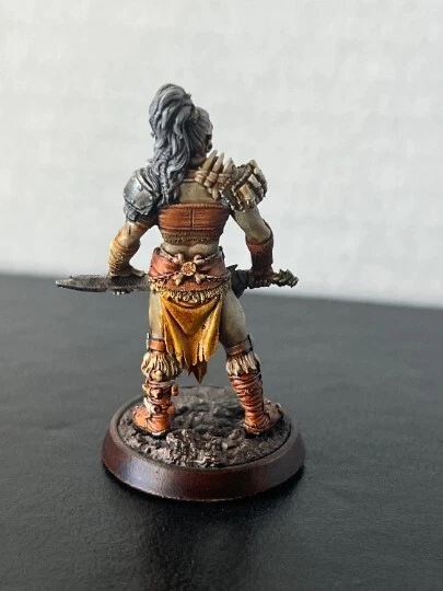 Female Orc Warrior DND Resin, 28mm Scale D&D, Pathfinder- Hand Painted - Image 2 of 2