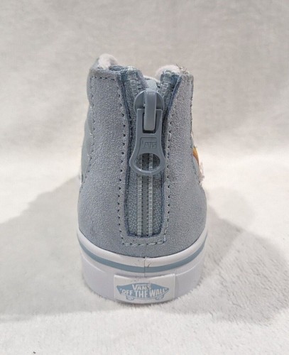 Vans Toddler Girl's SK8 Rainbow Light Blue/Multi Hi Zip Sneakers - Size 7 NWOB - Picture 4 of 7