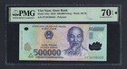 Viet Nam 500000 Dong 2019 P124o Uncirculated Grade 70 Star