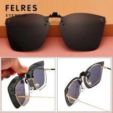 Men Women Polarized Driving Clip-on Driving Sunglasses Flip-up Lens Glasses New