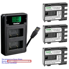 Kastar Battery LZD2 Charger for Canon NB-2L CB-2LW Canon MVX200i MVX250i MVX300