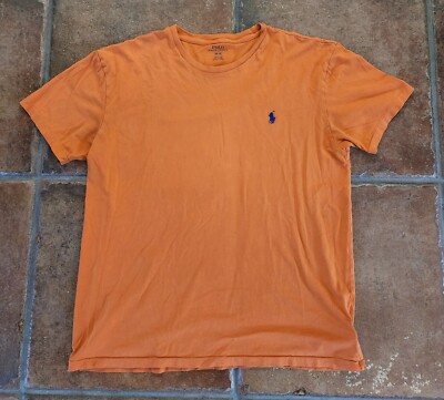 Vintage 90s Polo Ralph Lauren Orange 100% Cotton Shirt Size M | eBay