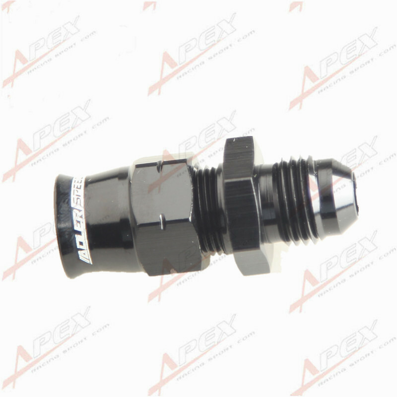 Male AN6 6AN To 1/4'' NPT Thread Aluminum Straight Adapter Fuel Oil