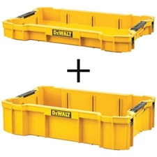 DEWALT TOUGHSYSTEM 2.0 Deep Tool Tray Storage (2 Pack)